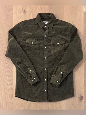 Poncho The Zilker Corduroy Pearl Snap Button Down Shirt